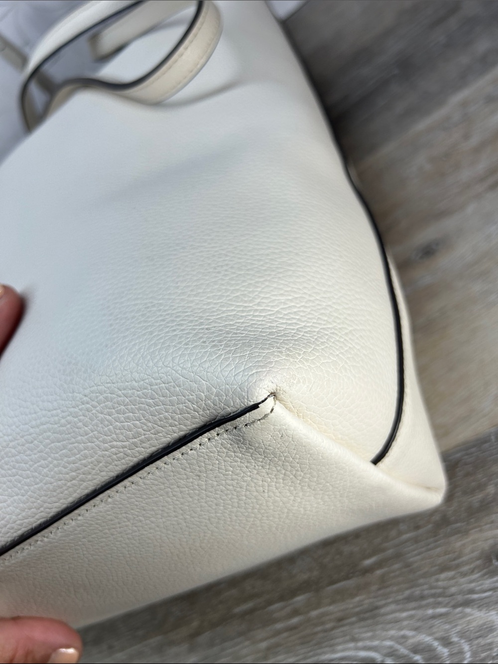 0636 Coach Leather Tote Bag in Cream 269130636 - Picture 11 of 14